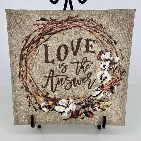 Love Is The Answer Canvas Print - Picture 3 of 15